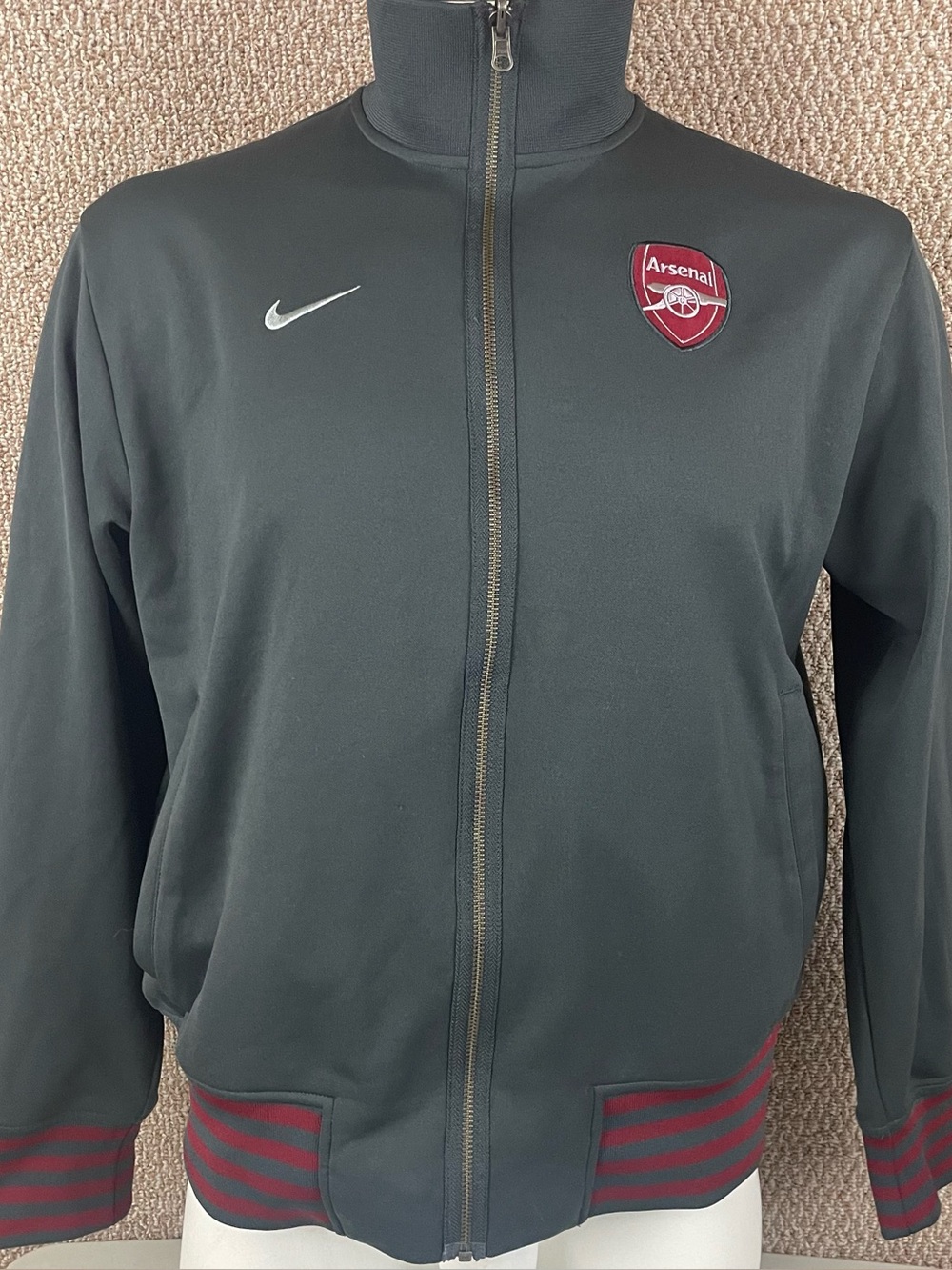 Nike Arsenal Football Soccer Jacket Men’s Large Full Zip R1